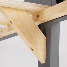 Kingston III Single Pine Wood Convertible Bunk Bed